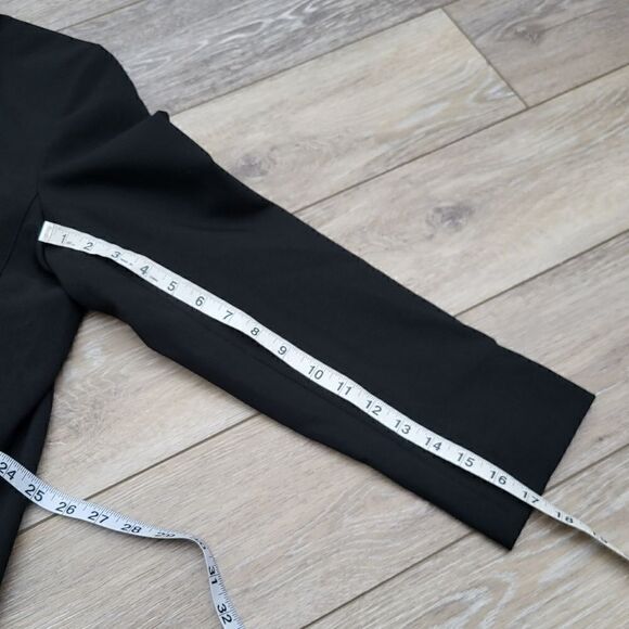 Josephine Chaus Studio  blazer jacket zip up black pockets lined - Picture 12 of 13